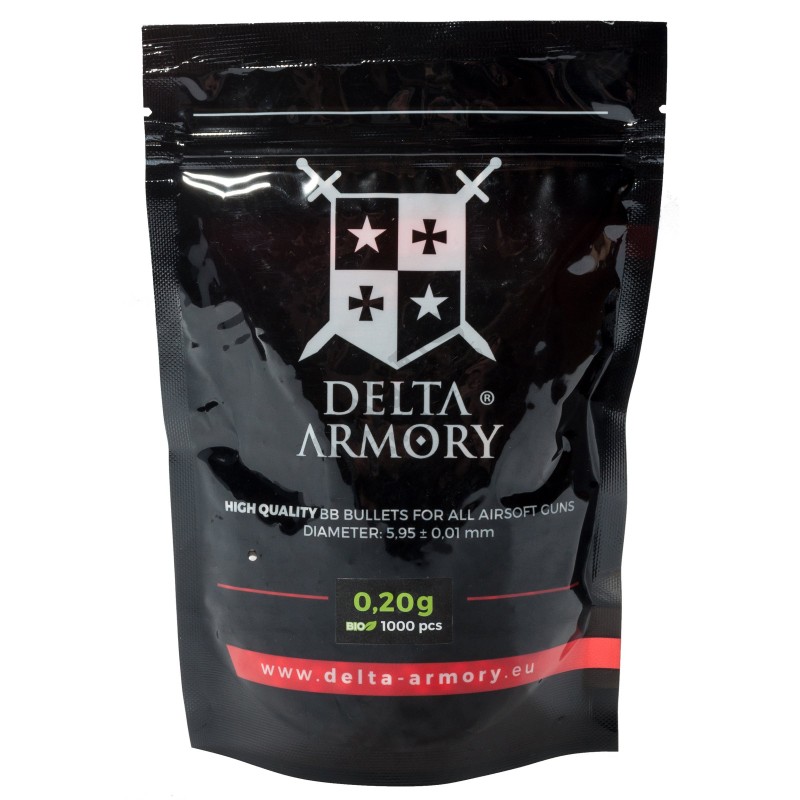 AIRSOFT BB KROGLICE DELTA 0,20G 1000 PCS BIO