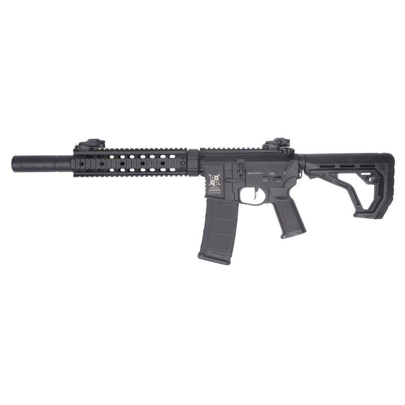 SUPER PAKET! AIRSOFT ELEKTRO PUŠKA DELTA ARMORY M4 AR15 CHARLIE SILENT OPS 9