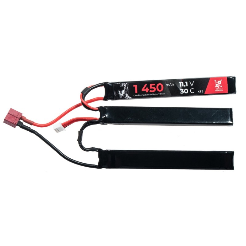 AIRSOFT BATERIJA LIPO 11,1V 1450MAH 30C T-PLUG NUNCHUCK DELTA ARMORY