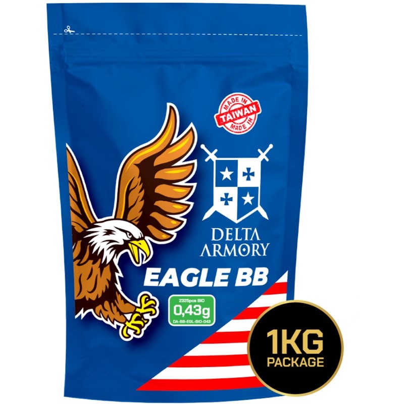 AIRSOFT BB KROGLICE DELTA ARMORY EAGLE 0,43G BIO 1KG
