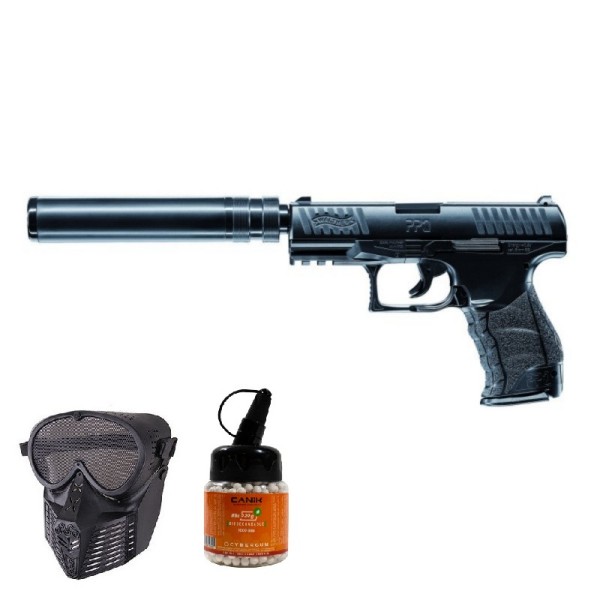 SUPER PAKET! AIRSOFT VZMETNA PIŠTOLA WALTHER PPQ NAVY UMAREX