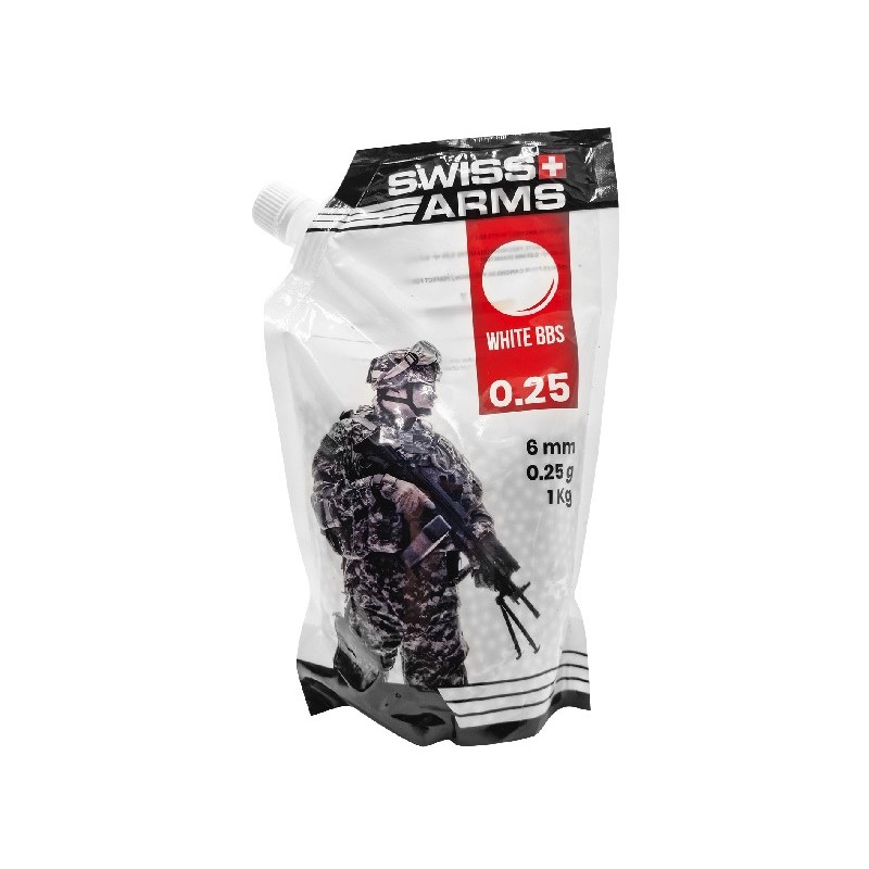 AIRSOFT BB KROGLICE SWISS ARMS PLATINUM SERIES 0.25G 4000 PCS