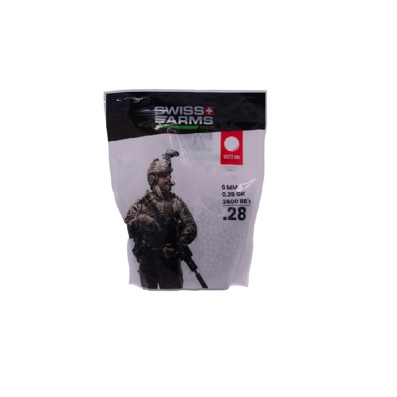 AIRSOFT BB KROGLICE SWISS ARMS PLATINUM SERIES 0.28G 3600 PCS