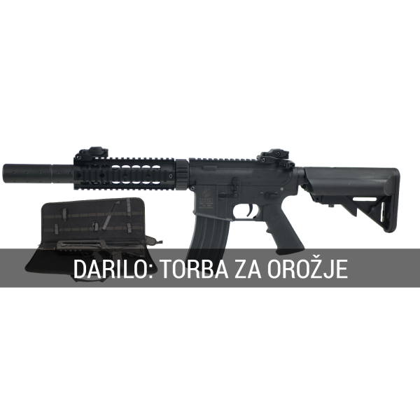 AIRSOFT ELEKTRO PUŠKA COLT M4 NYLON SILENT OPS + DARILO
