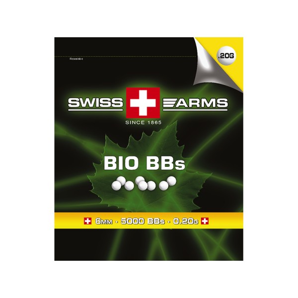 AIRSOFT BB KROGLICE SWISS ARMS BIO RAZGRADLJIVE 0.20G 5000 PCS