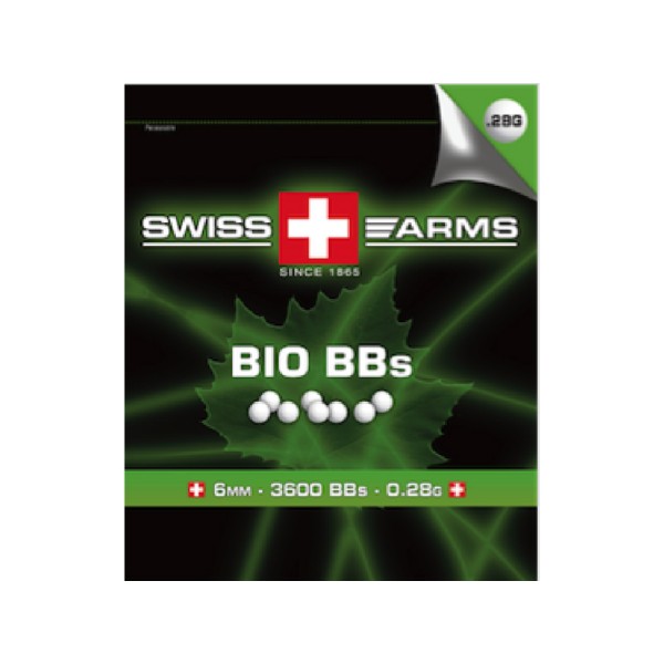 AIRSOFT BB KROGLICE SWISS ARMS BIO RAZGRADLJIVE 0.28G 3600 PCS