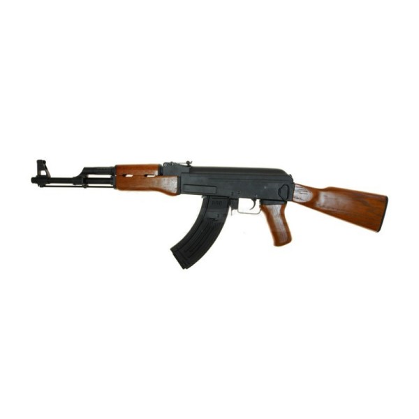 AIRSOFT ELEKTRO PUŠKA CYMA AKM 47 FULL METAL REAL WOOD