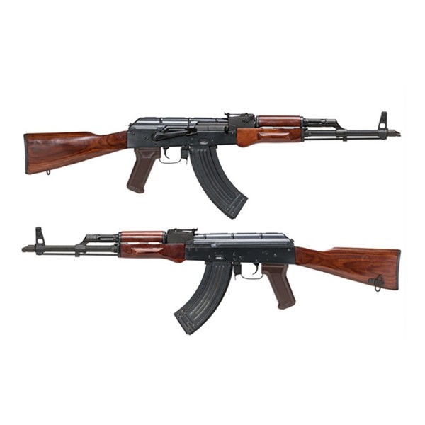 AIRSOFT ELEKTRO PUŠKA E&L AKM 47 FULL METAL REAL WOOD