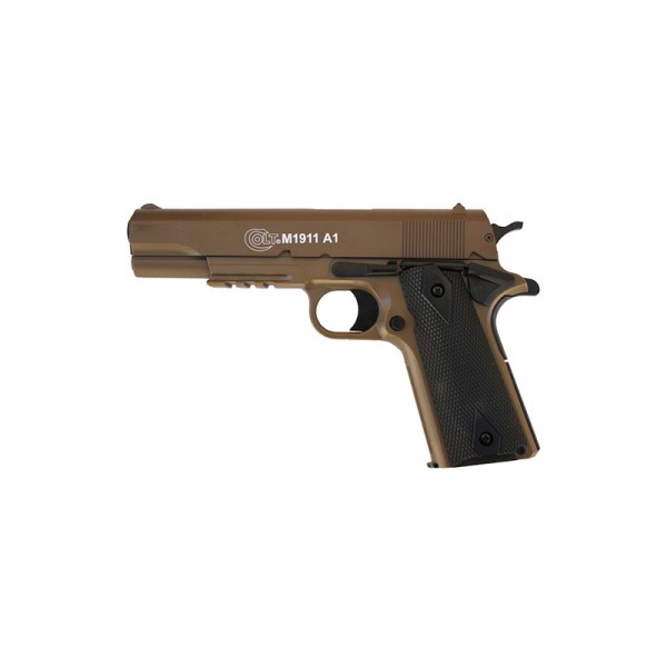 AIRSOFT VZMETNA PIŠTOLA COLT 1911 TAN DUAL COLOR