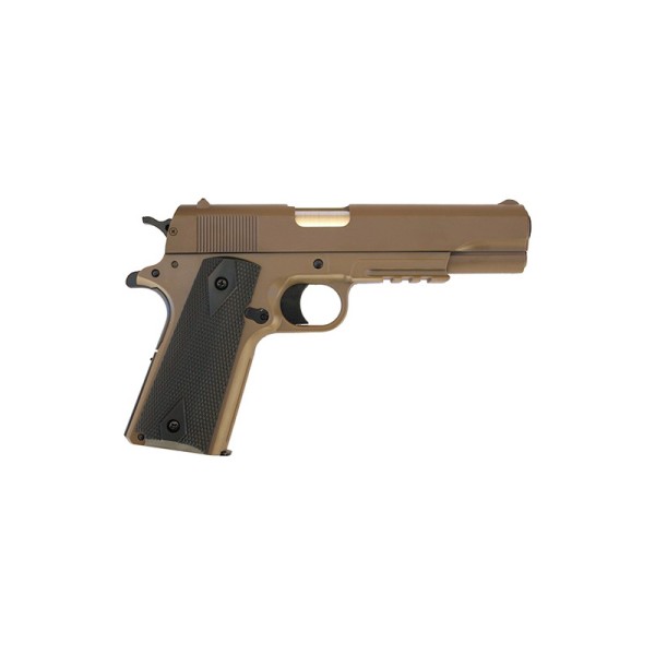 AIRSOFT VZMETNA PIŠTOLA COLT 1911 TAN DUAL COLOR