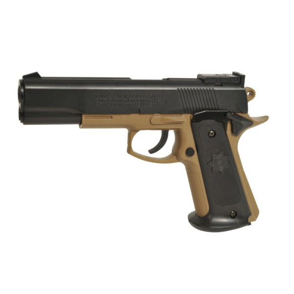 AIRSOFT VZMETNA PIŠTOLA COLT MK IV TAN DUAL COLOR