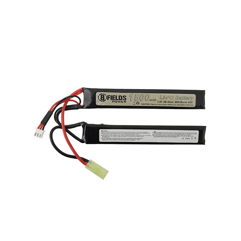 AIRSOFT BATERIJA FIELDS 7.4V 1500 MAH 20-40C LI-PO