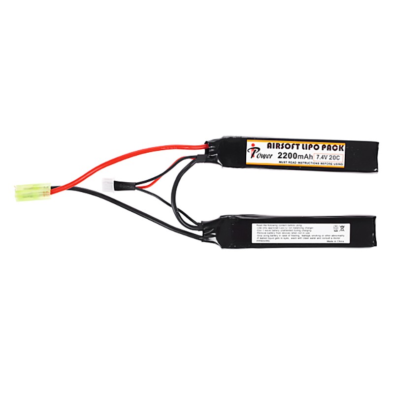 AIRSOFT BATERIJA IPOWER 7.4V 2200 MAH 20C LI-PO